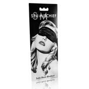 SS S&M Satin Blindfold Black