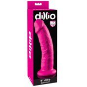 Dillio 9in Dildo w/Suction Cup Pink