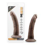 Dr. Skin Realistic 7in Dildo Brown