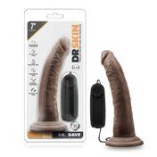 Dr. Skin Dr. Dave 7in Vibr Dildo Brown