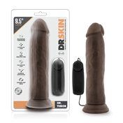 Dr. Skin Dr. Throb 9.5in Vibr Dildo Brn