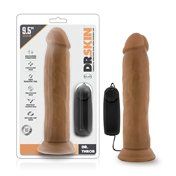 Dr. Skin Dr. Throb 9.5in Vibr Dildo Tan