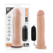 Dr. Skin Dr. Throb 9.5in Vibr Dildo Beig