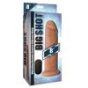 Big Shot 8in Vibr Silicone Dildo Light