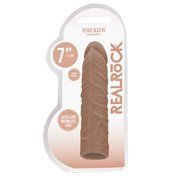 RealRock Veiny 7in Penis Extender Tan