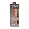 King Cock Elite 8in DualDens Sili Beige