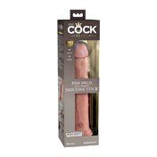 King Cock Elite 10in DualDens Sili Beige