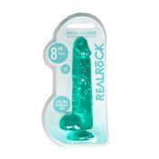 RealRock CC 8in Dildo WBalls&Suction Tur