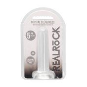 RealRock CC 5in Straight Dildo WSuct Clr