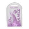 RealRock CC 5in Curve Dildo WSuction Pur