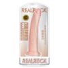 RealRock 8in Slim Dildo W/Suction Beige