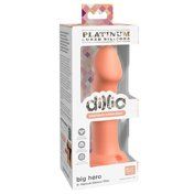 Dillio Platinum Big Hero 6in Dildo Peach