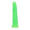 Realrock GITD Slim 6in Dildo Neon Green