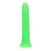 Realrock GITD Slim 8in Dildo Neon Green