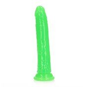 Realrock GITD Slim 9in Dildo Neon Green