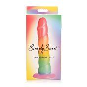 Simply Sweet Swirl Sili Dildo 6.5in Rain