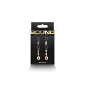 Bound Nipple Clamps D1 Rose Gold