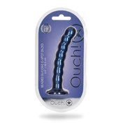 Shots Ouch Beaded Sili 6.5in GSpot MBlu