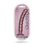 Shots Ouch Beaded Sili 8in GSpot RGold