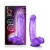 B Yours Sweet n Hard 1 Dildo 7in Purple