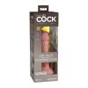 King Cock Elite 6in DualDens Sili Beige