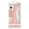 RealRock 8in Curved Dildo WSuction Beige