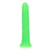 Realrock GITD Slim 8in Dildo Neon Green