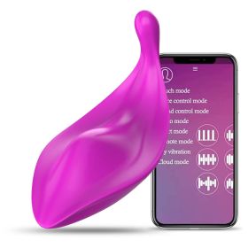 Clitorials Stimulation Masturbators Toy para mujeres;   Wearable Powerful Portable Vibrating Toy para mujeres con aplicación inalámbrica Potente pero (Color: Purple)